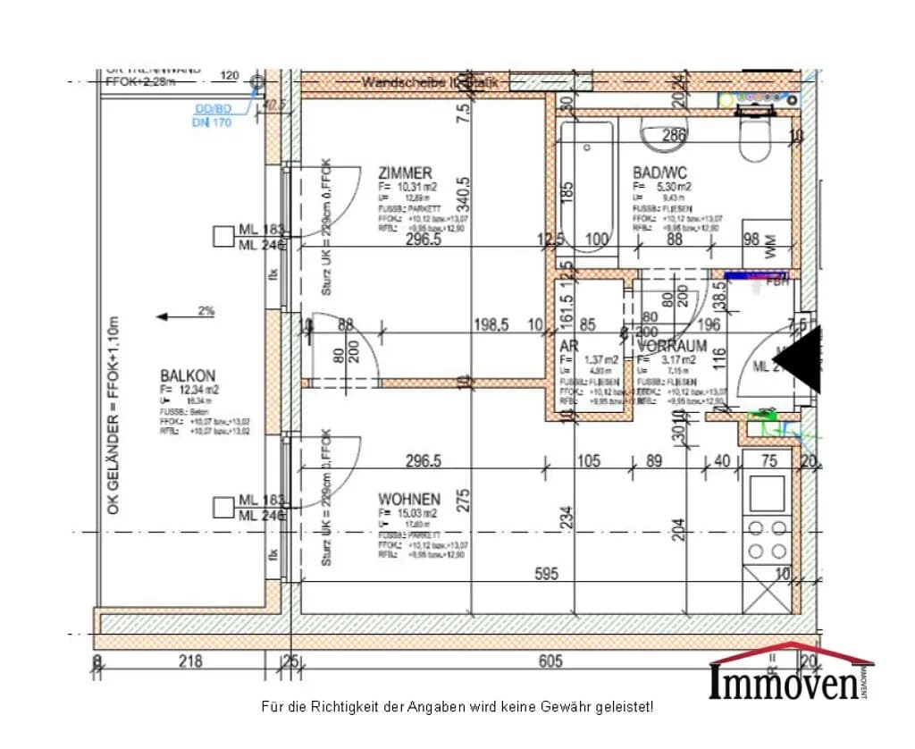 2-Zimmer-Wohnung mieten in Graz – 35 m², € 650 – Bild 14 von 14