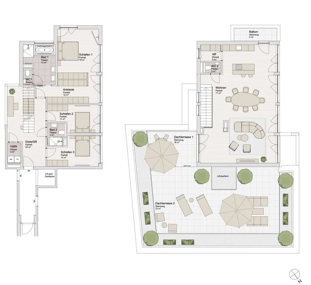 4-Zimmer-Wohnung kaufen in Salzburg Stadt – 170,7 m², € 3.980.000 – Bild 6 von 6