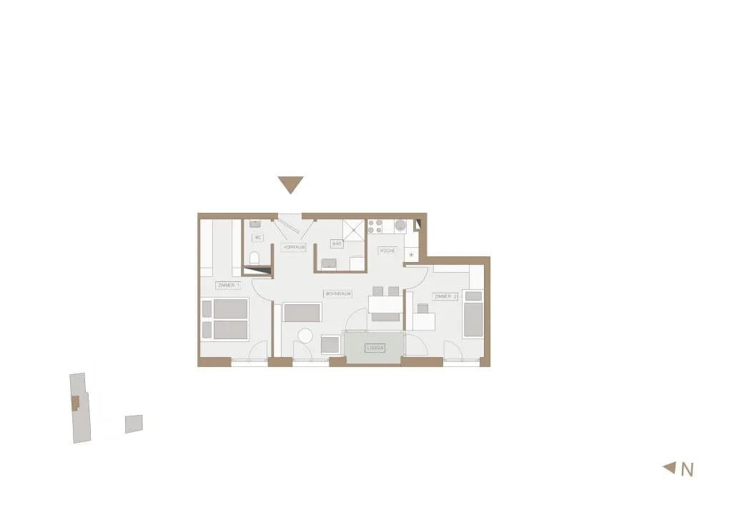 3-Zimmer-Wohnung mieten in Graz – 54,83 m², € 830 – Bild 10 von 10