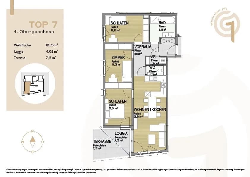 4-Zimmer-Wohnung kaufen in Perg – 81,75 m², € 369.000 – Bild 12 von 12