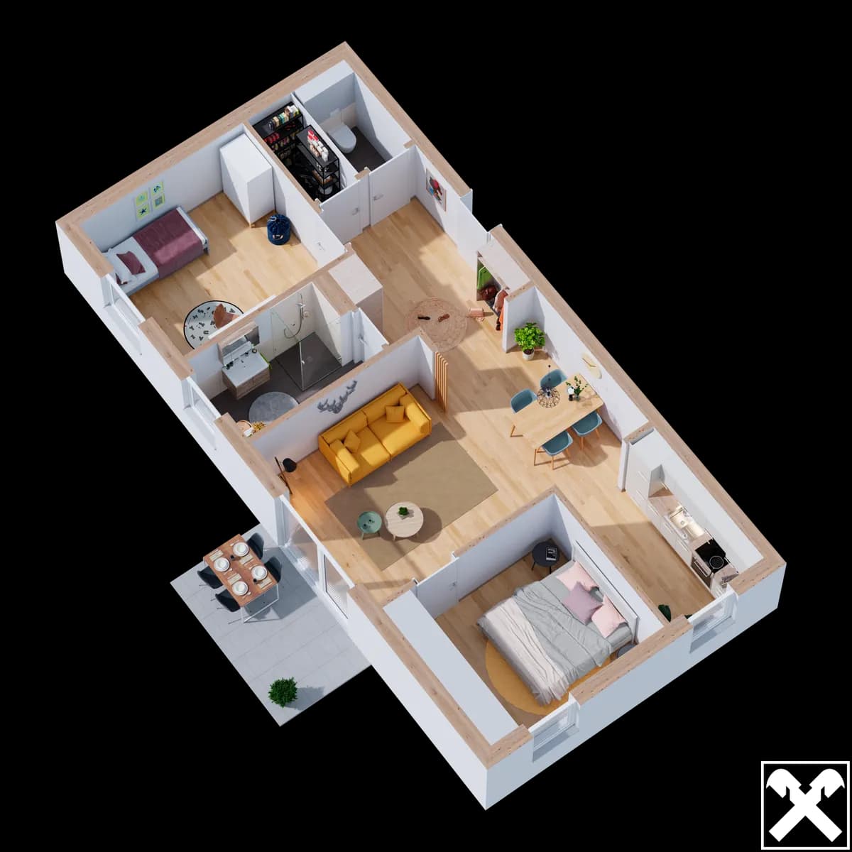 3-Zimmer-Immobilie kaufen in Perg – 70,12 m², € 249.600 – Bild 10 von 11