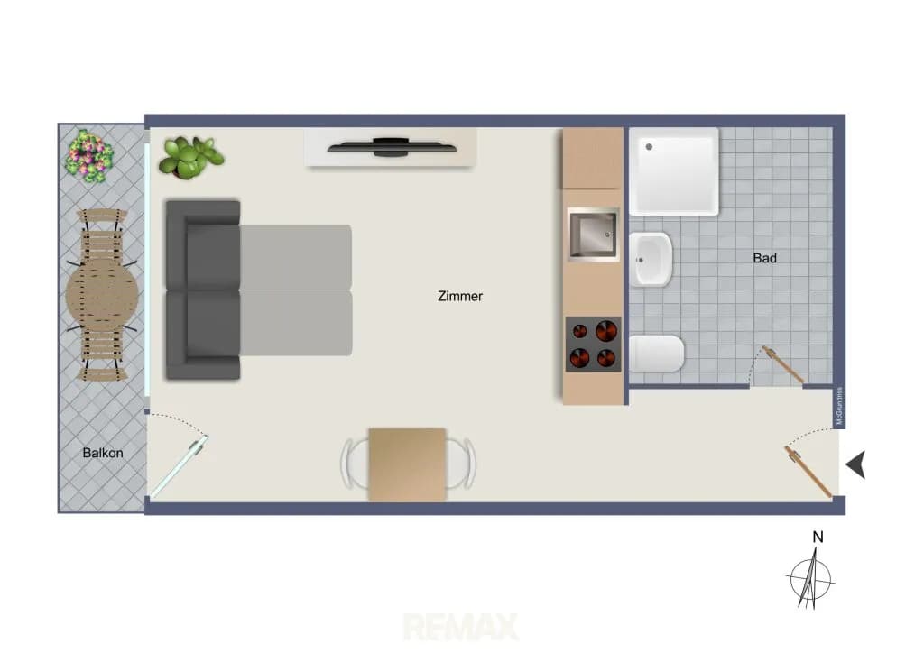 1-Zimmer-Wohnung kaufen in Graz – 29,18 m², € 115.000 – Bild 2 von 13