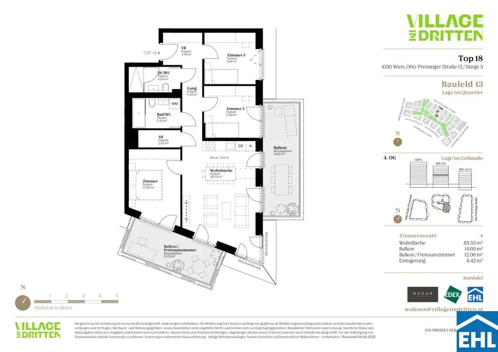 Immobilie kaufen in Wien – 83,53 m², € 654.000 – Bild 3 von 3