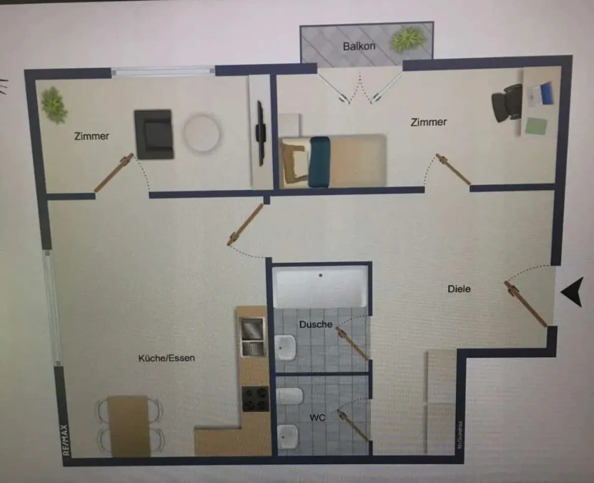 3-Zimmer-Wohnung mieten in Graz – 55 m², € 730 – Bild 5 von 5