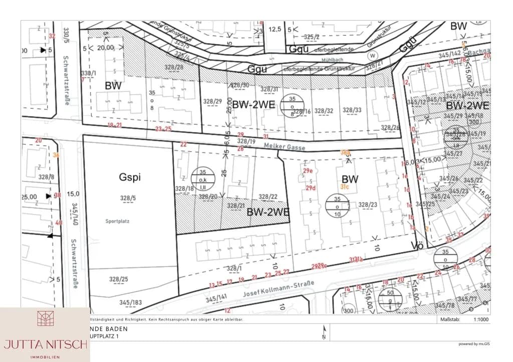 Grundstück kaufen in Baden – 821 m², € 630.000 – Bild 4 von 5