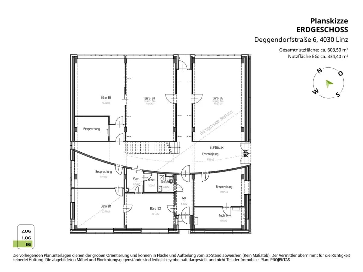 13-Zimmer-Gewerbeimmobilie mieten in Linz – 604 m², € 9.311 – Bild 16 von 17
