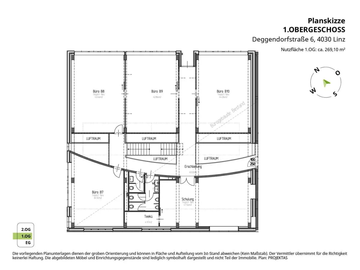 13-Zimmer-Gewerbeimmobilie mieten in Linz – 604 m², € 9.311 – Bild 17 von 17