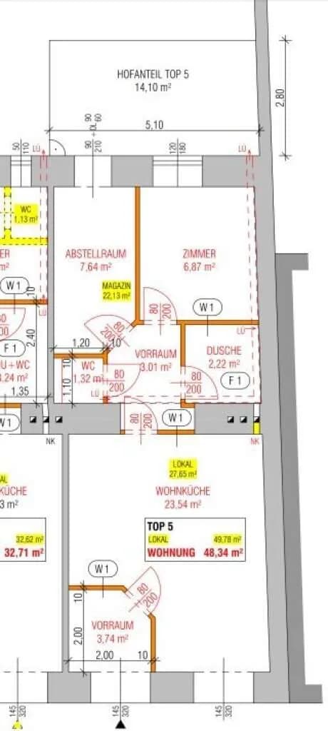 2-Zimmer-Gewerbeimmobilie kaufen in Wien – 48,34 m², € 198.890 – Bild 5 von 11
