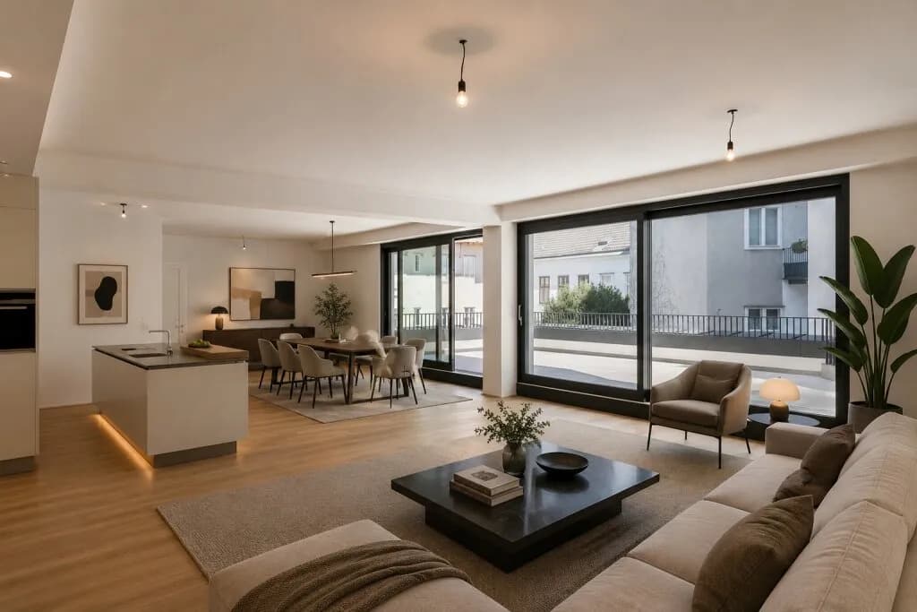 3-Zimmer-Wohnung mieten in Wien – 183,25 m², € 3.706