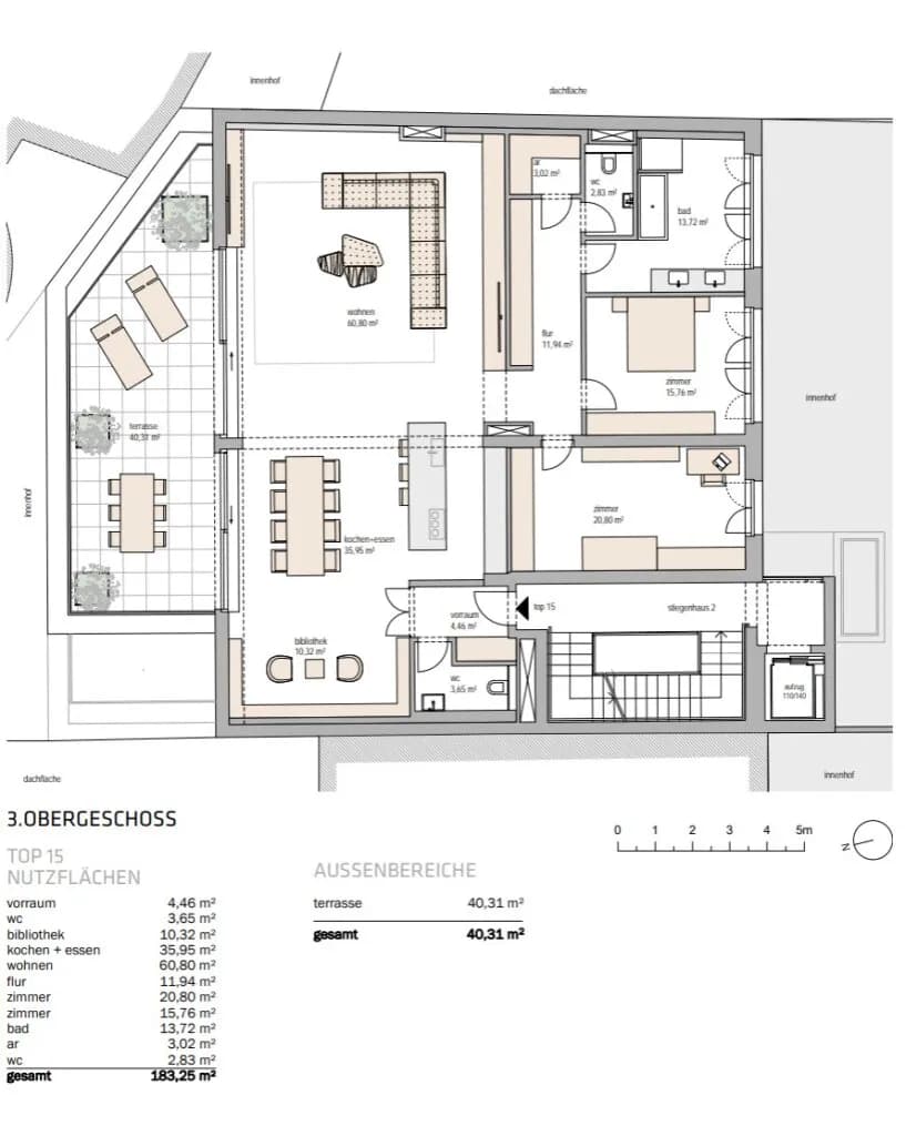 3-Zimmer-Wohnung mieten in Wien – 183,25 m², € 3.706 – Bild 23 von 23