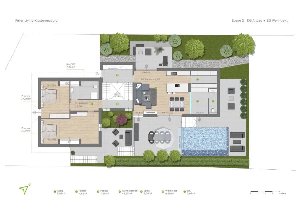 4-Zimmer-Haus kaufen in Tulln – 121 m², € 1.980.000 – Bild 7 von 8