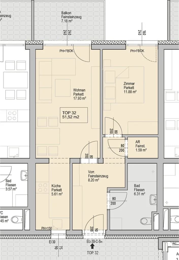 2-Zimmer-Wohnung mieten in Graz-Umgebung – 52,52 m², € 710 – Bild 3 von 4