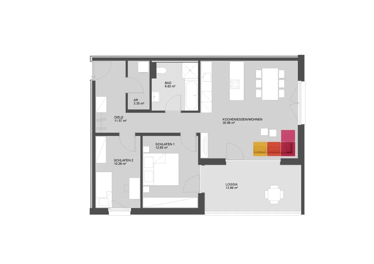 3-Zimmer-Wohnung kaufen in Dornbirn – 74,71 m², € 533.000 – Bild 15 von 15