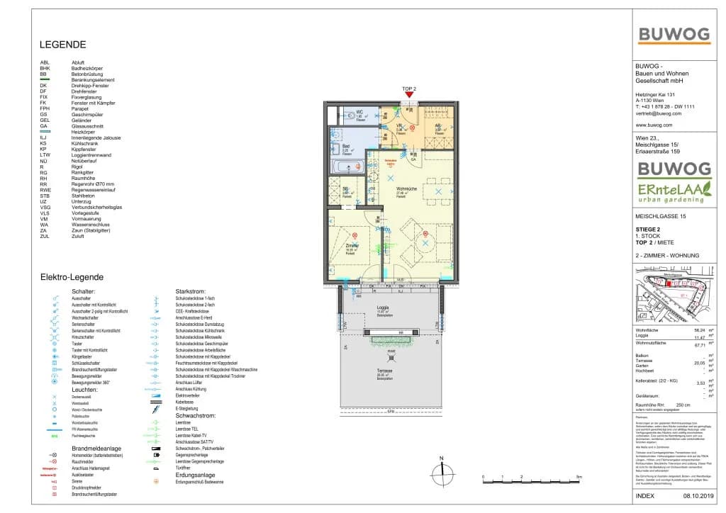 2-Zimmer-Wohnung kaufen in Wien – 56,24 m², € 309.900 – Bild 20 von 21