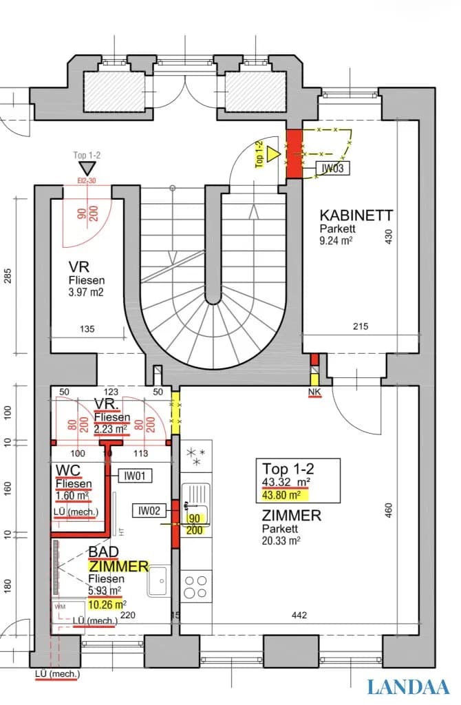 2-Zimmer-Wohnung kaufen in Wien – 43,32 m², € 214.900 – Bild 14 von 14
