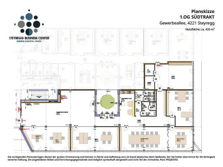 7-Zimmer-Gewerbeimmobilie mieten in Urfahr-Umgebung – 420 m², € 6.527 – Bild 19 von 19