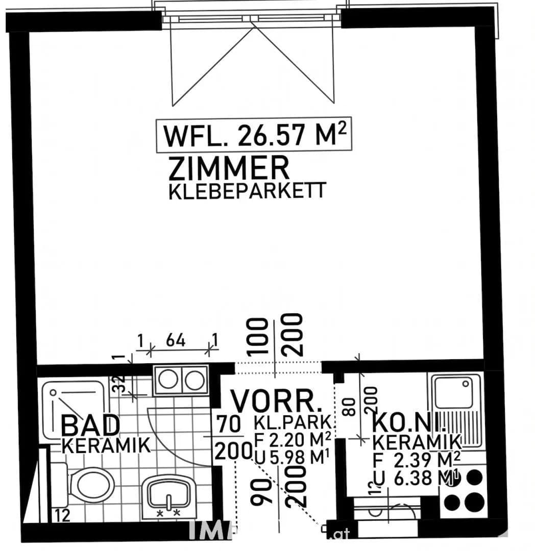 1-Zimmer-Wohnung kaufen in Graz – 27 m², € 99.000 – Bild 7 von 7