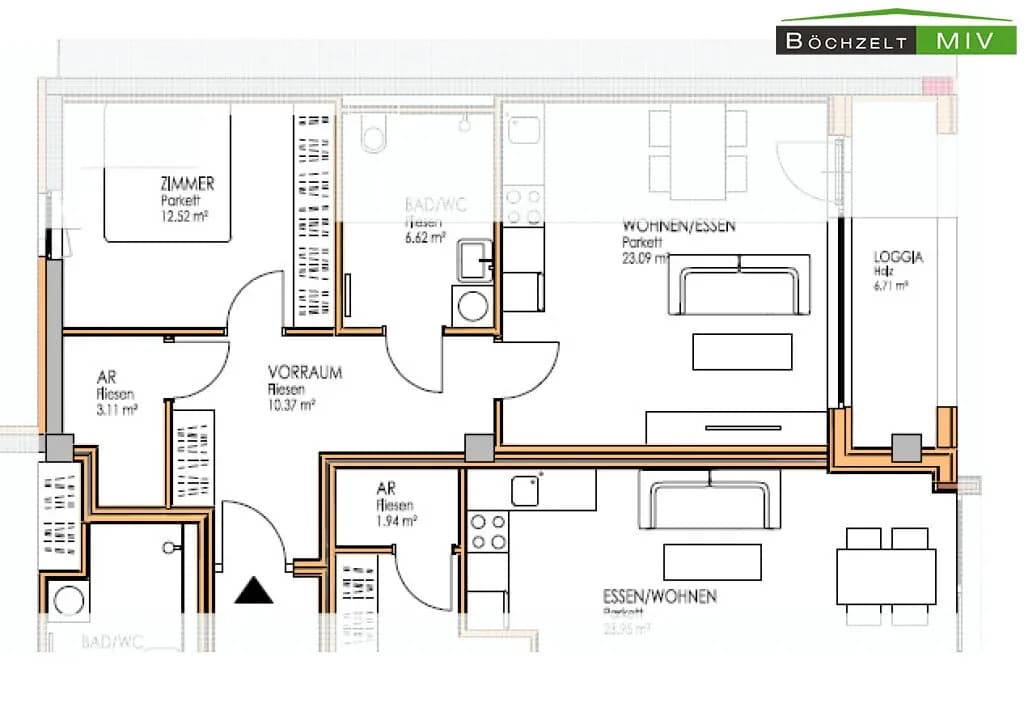 3-Zimmer-Wohnung mieten in Murtal – 71,81 m², € 694 – Bild 7 von 12