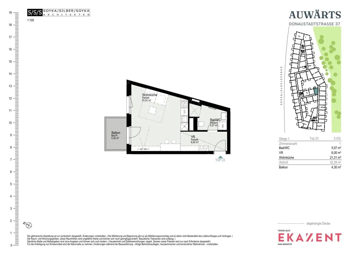 1-Zimmer-Wohnung mieten in Wien – 32,38 m², € 919 – Bild 8 von 8