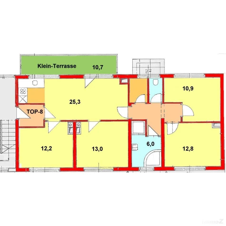 5-Zimmer-Wohnung mieten in Graz – 87,44 m², € 1.298 – Bild 1 von 6