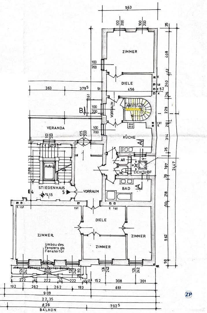 6-Zimmer-Gewerbeimmobilie mieten in Wien – 194 m², € 1.968 – Bild 4 von 4