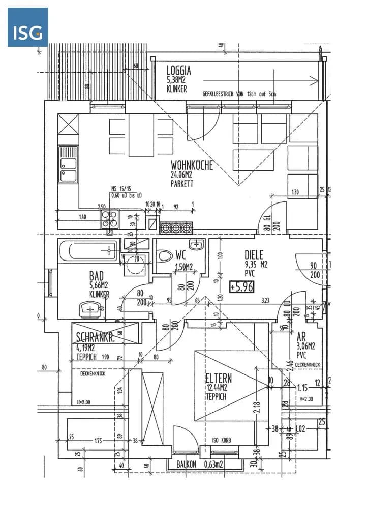 2-Zimmer-Wohnung mieten in Grieskirchen – 66 m², € 640 – Bild 2 von 2