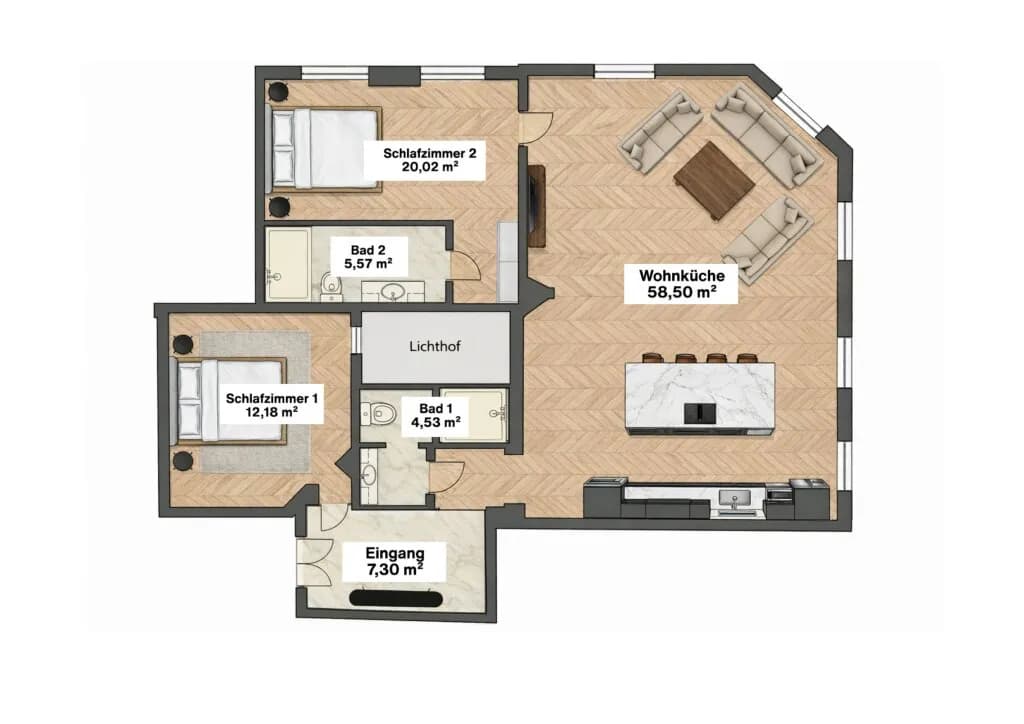 3-Zimmer-Wohnung kaufen in Wien – 108 m², € 549.000 – Bild 12 von 12
