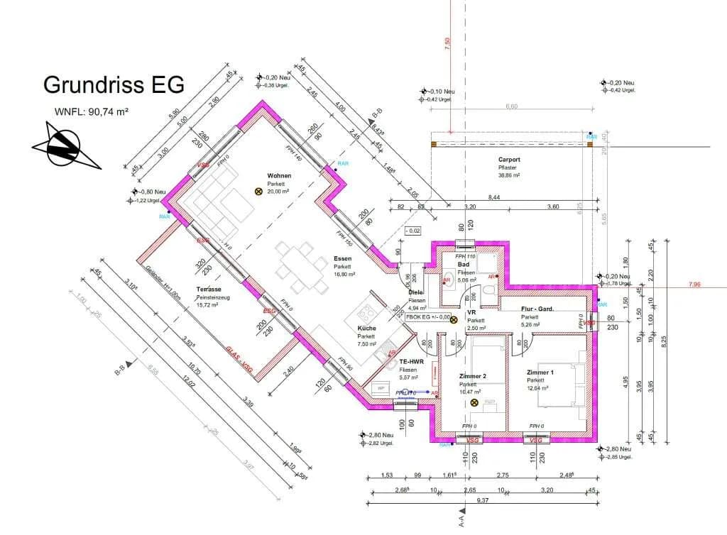 3-Zimmer-Haus kaufen in Güssing – 91 m², € 297.000 – Bild 19 von 21