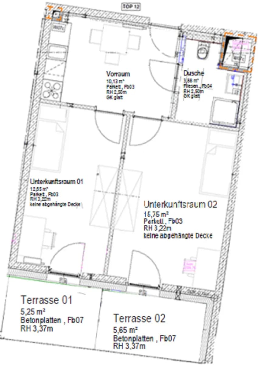 2-Zimmer-Wohnung mieten in Wien – 42,41 m², € 889