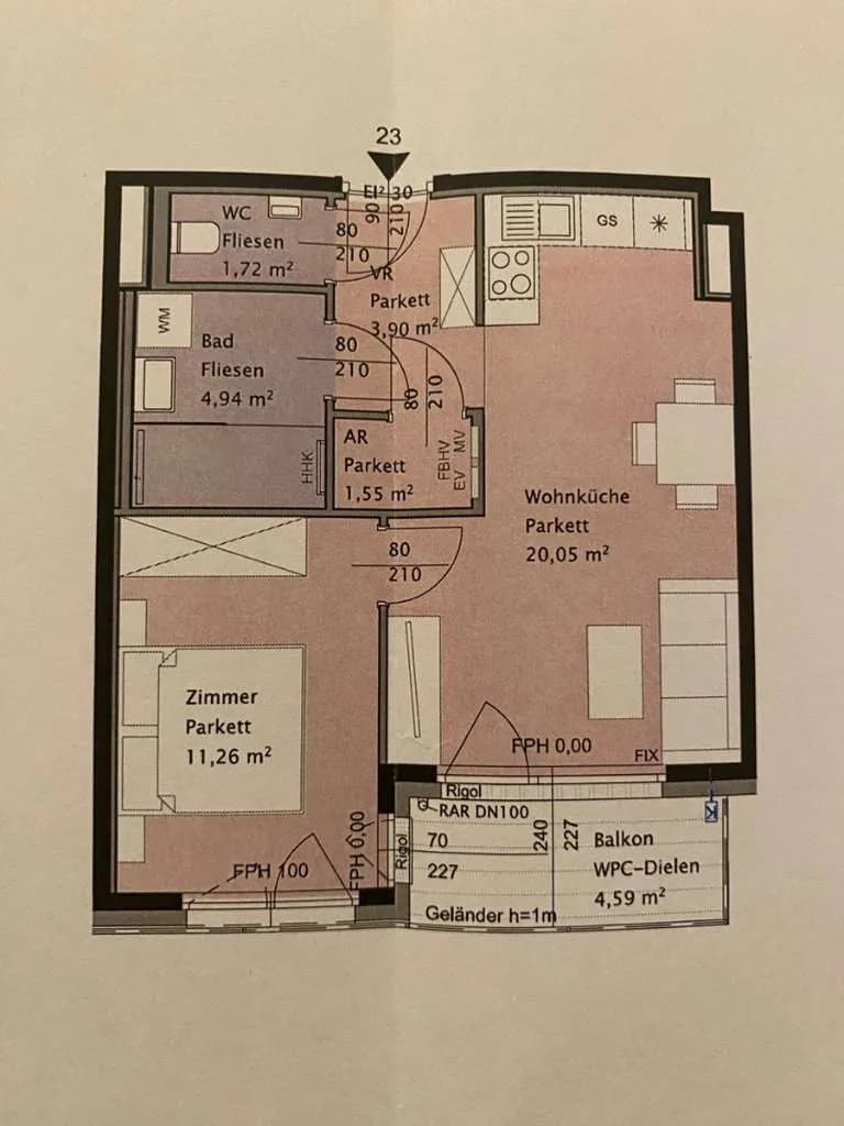 2-Zimmer-Wohnung mieten in Wien – 43 m², € 930 – Bild 3 von 25