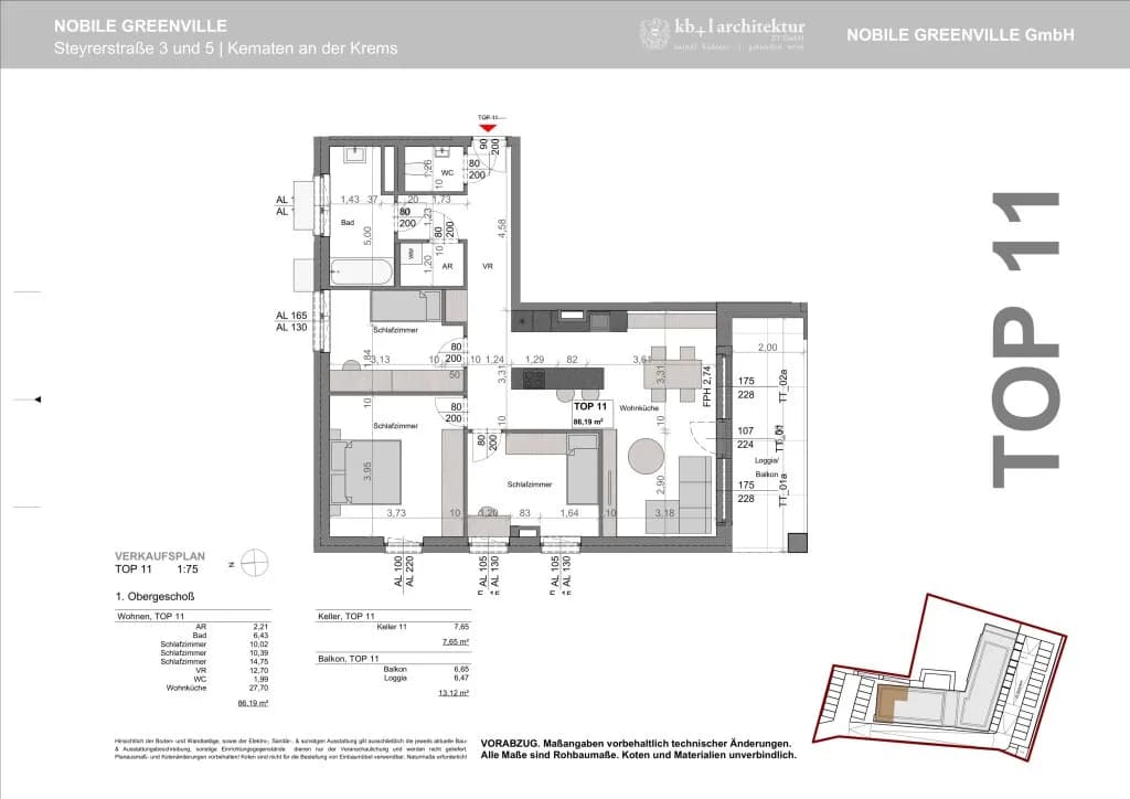4-Zimmer-Wohnung kaufen in Linz Land – 86,2 m², € 369.000 – Bild 11 von 11