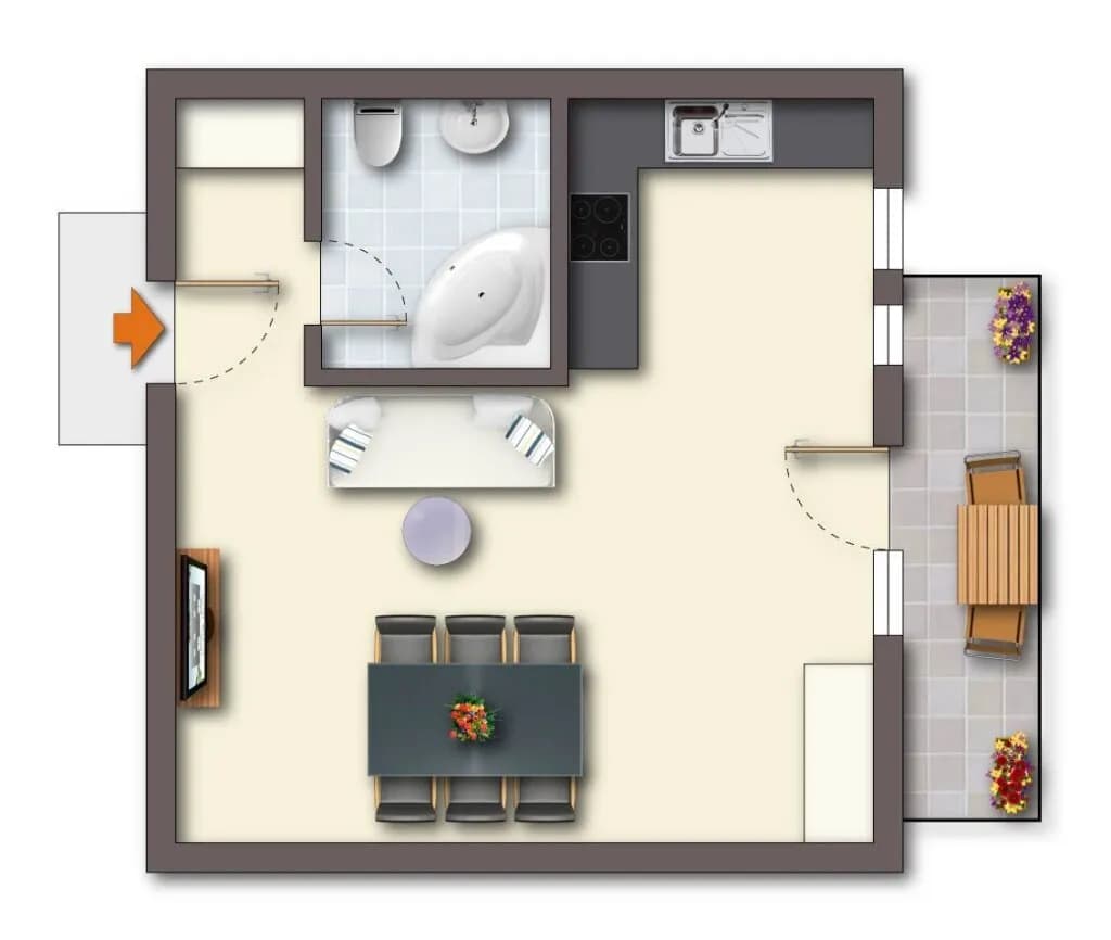 1-Zimmer-Wohnung kaufen in Innsbruck-Land – 32,34 m², € 239.000 – Bild 3 von 7
