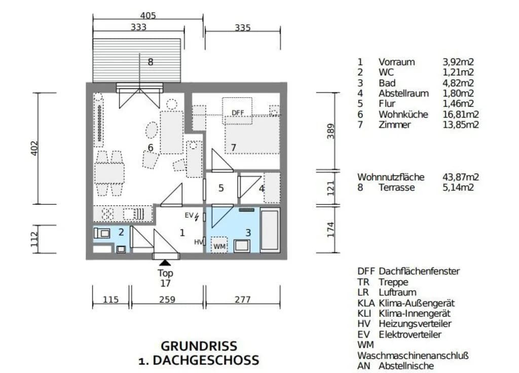 2-Zimmer-Wohnung kaufen in Wien – 45,05 m², € 298.000 – Bild 7 von 8