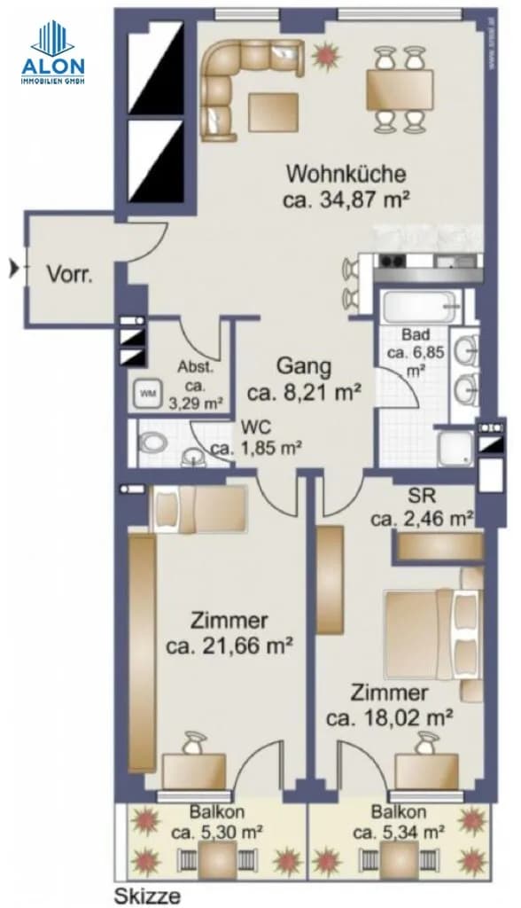 3-Zimmer-Wohnung mieten in Wien – 98 m², € 2.915 – Bild 10 von 10