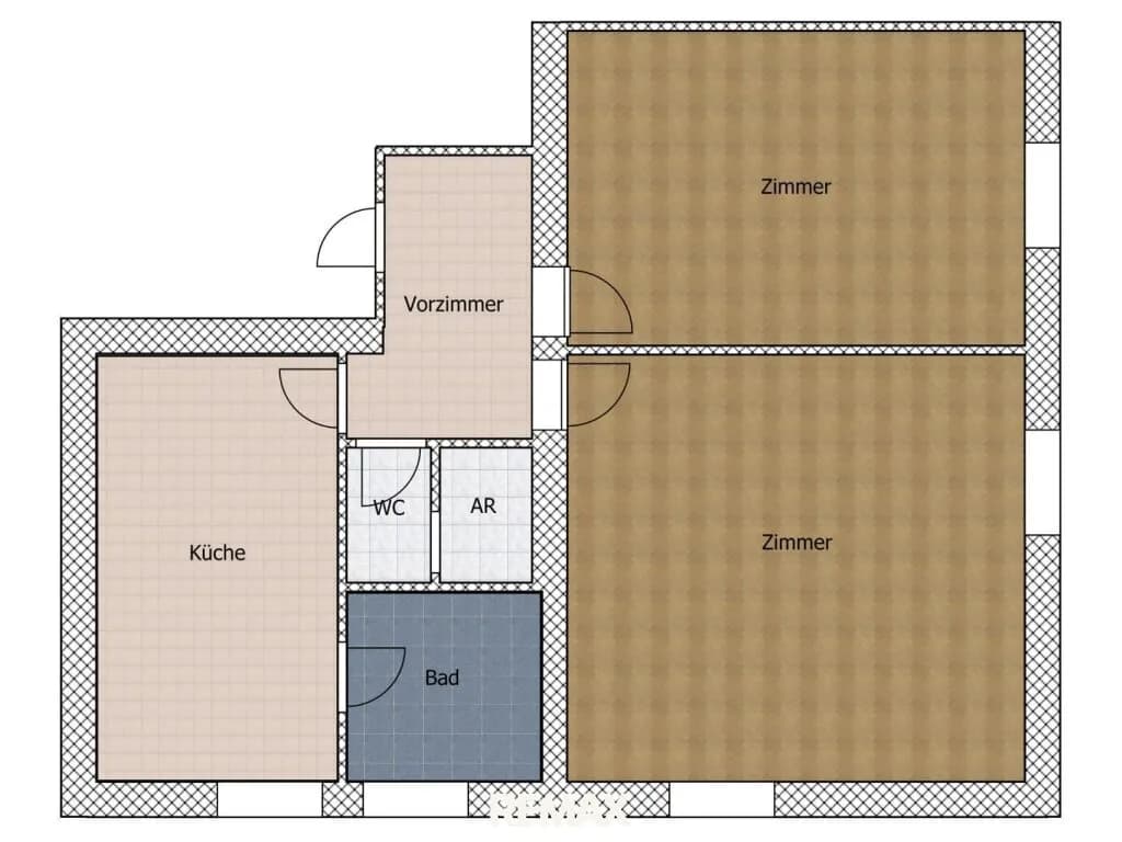 2-Zimmer-Wohnung kaufen in Wien – 66,66 m², € 250.000 – Bild 6 von 7