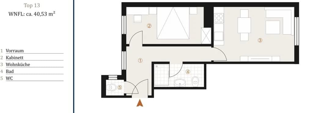 2-Zimmer-Wohnung kaufen in Wien – 40,33 m², € 225.000 – Bild 24 von 24