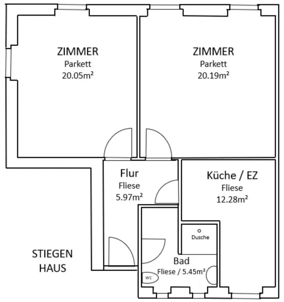 2-Zimmer-Wohnung kaufen in Baden – 64 m², € 224.000 – Bild 7 von 7