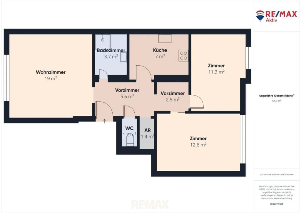 3-Zimmer-Wohnung kaufen in Gänserndorf – 64 m², € 135.000 – Bild 4 von 16
