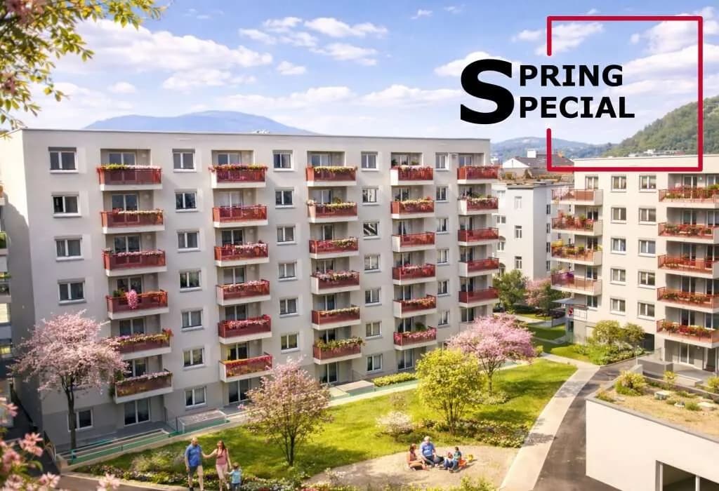 2-Zimmer-Wohnung mieten in Graz – 63,98 m², € 775
