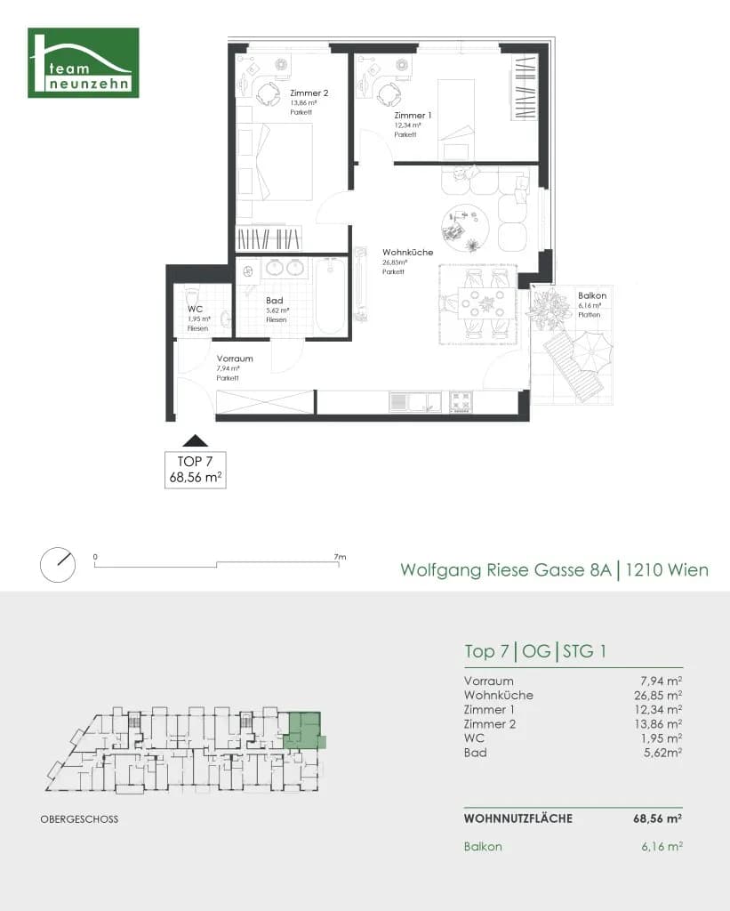 3-Zimmer-Wohnung kaufen in Wien – 68,56 m², € 424.000 – Bild 20 von 20