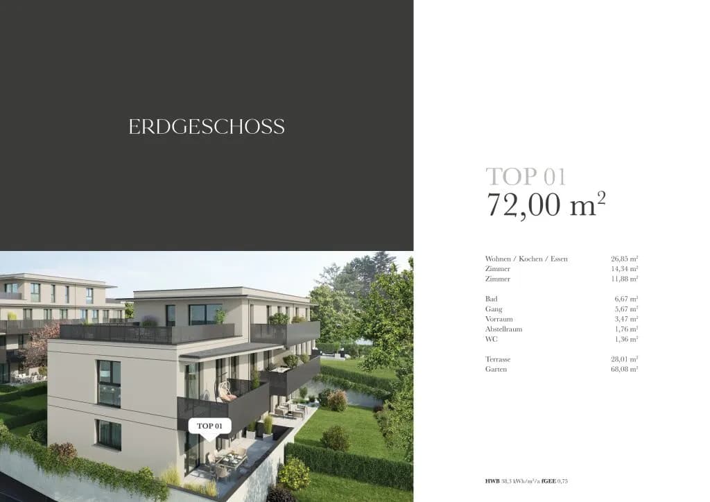 3-Zimmer-Wohnung kaufen in Graz – 72 m², € 478.000 – Bild 3 von 4