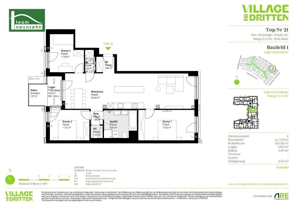 4-Zimmer-Wohnung mieten in Wien – 100,35 m², € 2.499 – Bild 29 von 29