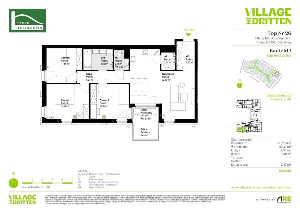 4-Zimmer-Wohnung mieten in Wien – 93,39 m², € 2.249 – Bild 29 von 29