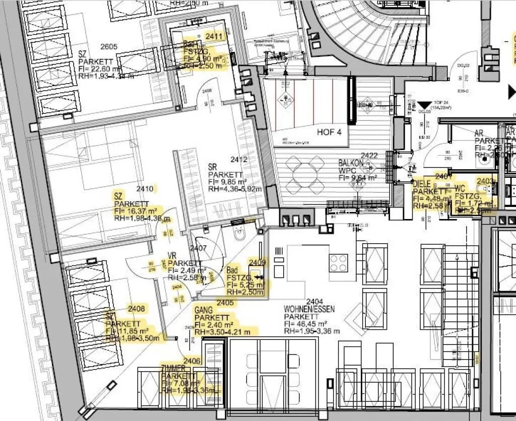 4-Zimmer-Wohnung mieten in Wien – 154 m², € 4.105 – Bild 15 von 16