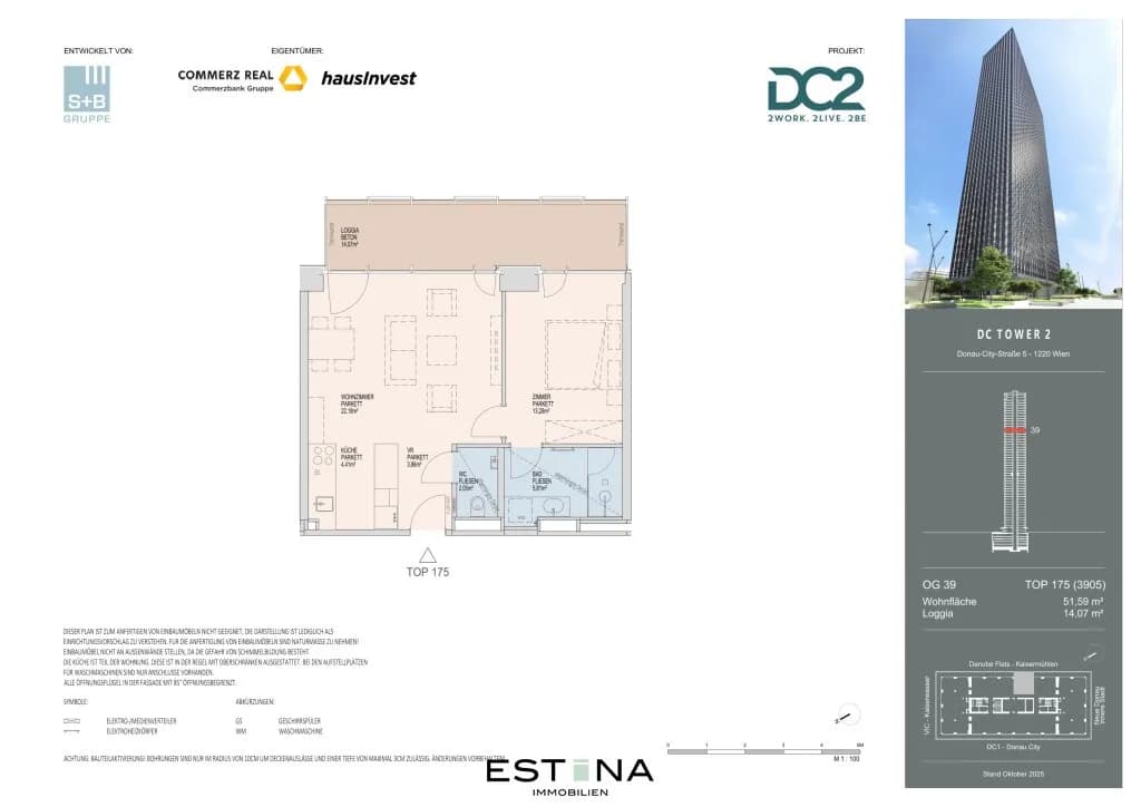 2-Zimmer-Wohnung mieten in Wien – 51,59 m², € 1.650 – Bild 19 von 20