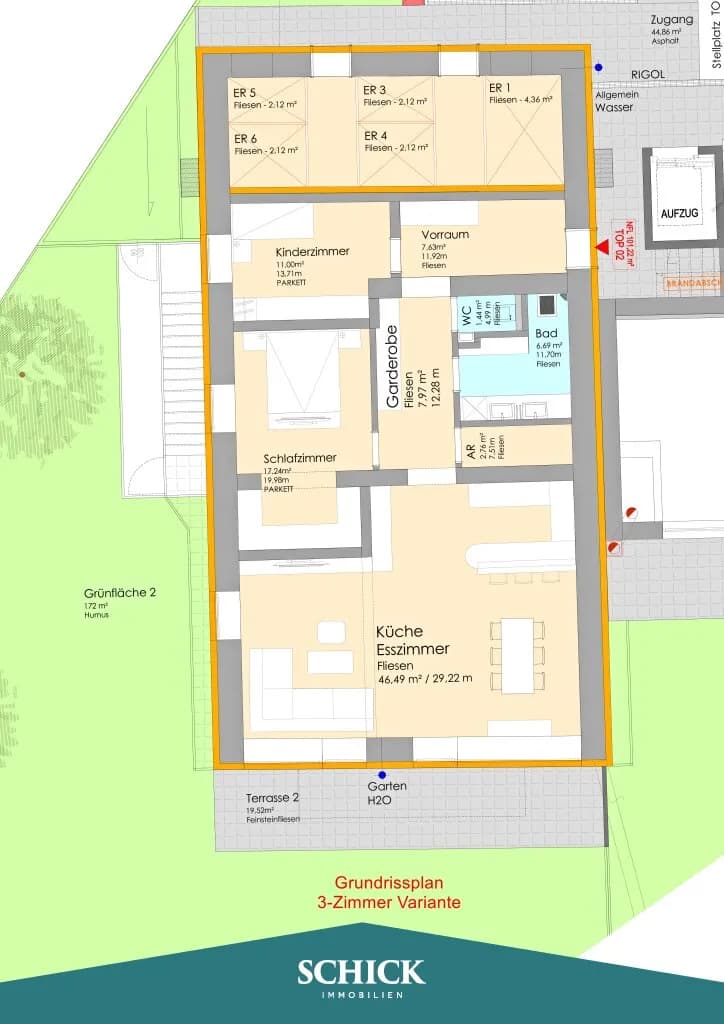 3-Zimmer-Wohnung kaufen in Villach Land – 101 m², € 497.400 – Bild 18 von 19