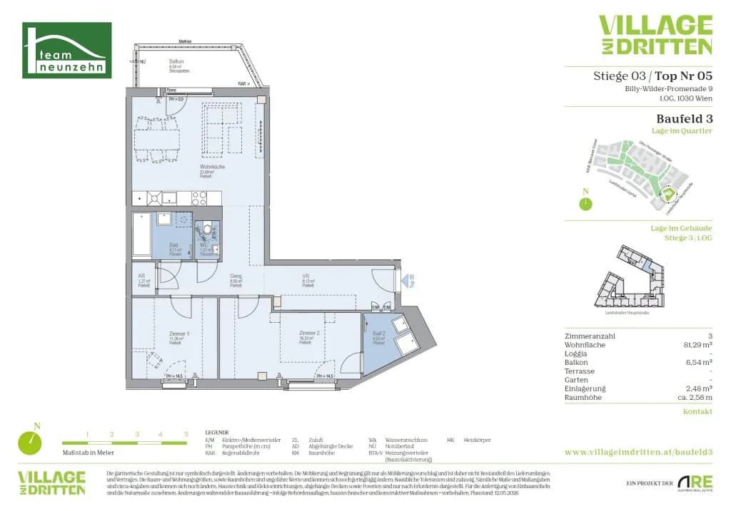 3-Zimmer-Wohnung mieten in Wien – 81,29 m², € 1.649 – Bild 27 von 27