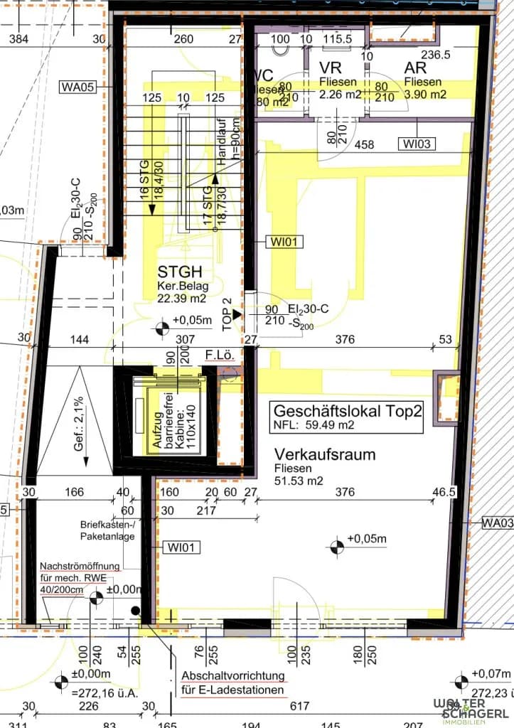 Gewerbeimmobilie mieten in Sankt Pölten – 52 m², € 1.261 – Bild 2 von 8