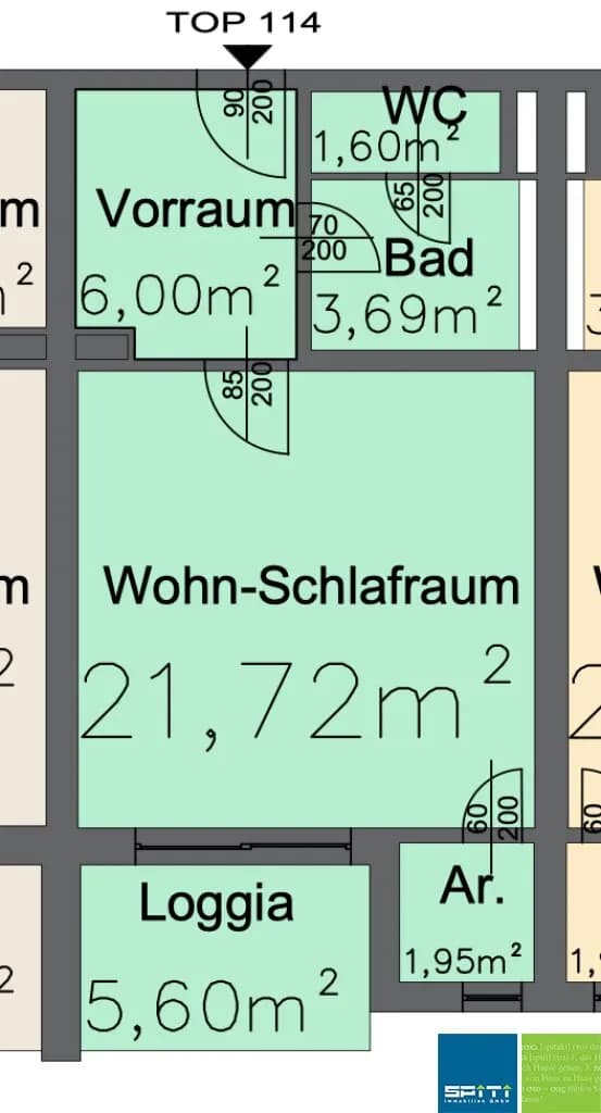 1-Zimmer-Wohnung kaufen in Klagenfurt – 39,42 m², € 115.000 – Bild 6 von 9