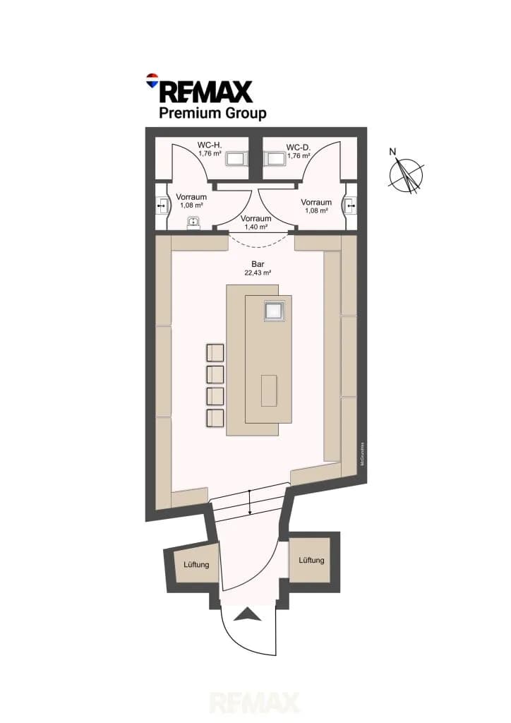 Gewerbeimmobilie kaufen in Salzburg Stadt – 33 m², € 390.000 – Bild 7 von 7
